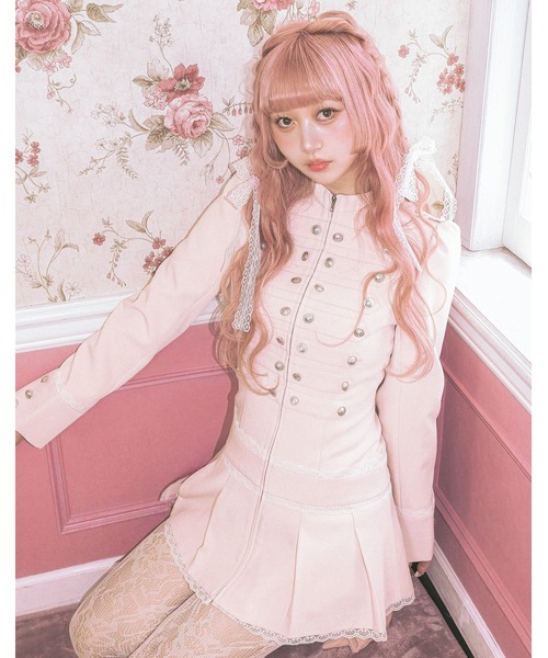 Fiorforte(フィオルフォルテ)の「napoleon jacket onepiece(ワンピース・レディース・グレー/ピンク・FREE)」の3枚目の写真