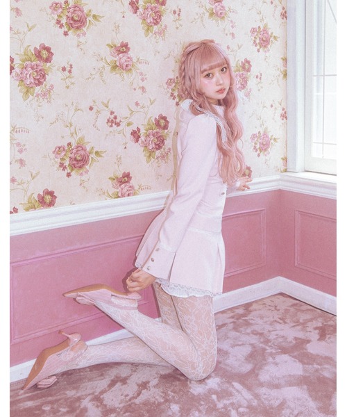 Fiorforte(フィオルフォルテ)の「napoleon jacket onepiece(ワンピース・レディース・グレー/ピンク・FREE)」の7枚目の写真