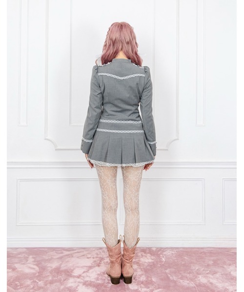 Fiorforte(フィオルフォルテ)の「napoleon jacket onepiece(ワンピース・レディース・グレー/ピンク・FREE)」の14枚目の写真