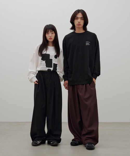 LOWRYS FARM（ローリーズファーム）の「【LFM(U)】アートグラフィックＴロングスリーブ　 1077789（Tシャツ/カットソー・メンズ・ブラック/グレー/ホワイト・MEDIUM/LARGE）」の4枚目の写真