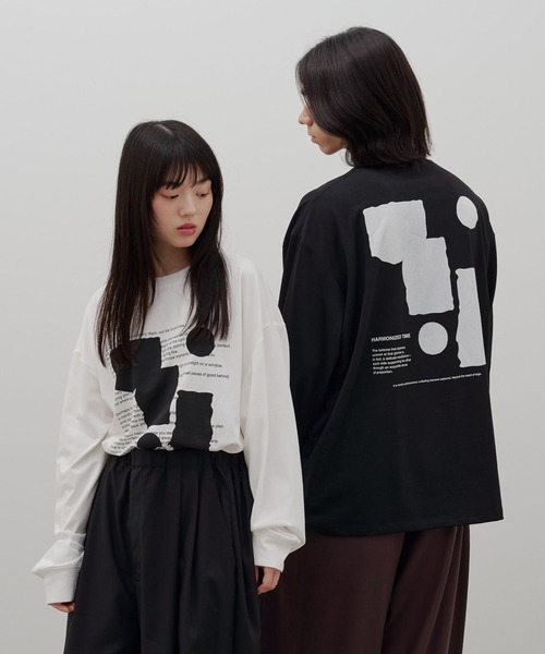 LOWRYS FARM（ローリーズファーム）の「【LFM(U)】アートグラフィックＴロングスリーブ　 1077789（Tシャツ/カットソー・メンズ・ブラック/グレー/ホワイト・MEDIUM/LARGE）」の5枚目の写真