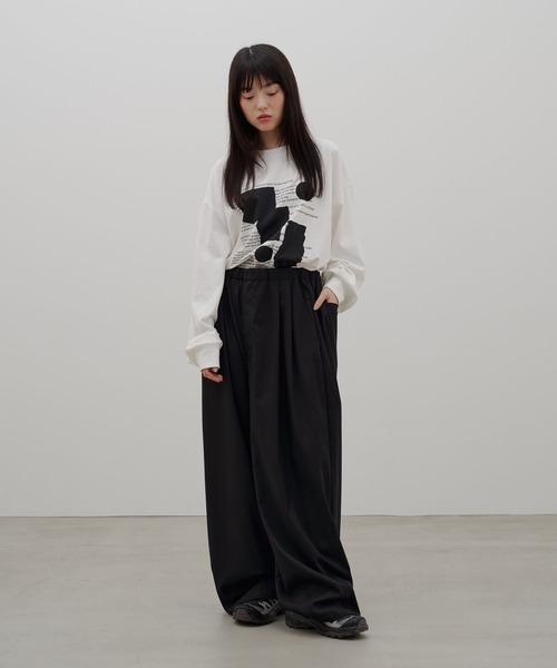 LOWRYS FARM（ローリーズファーム）の「【LFM(U)】アートグラフィックＴロングスリーブ　 1077789（Tシャツ/カットソー・メンズ・ブラック/グレー/ホワイト・MEDIUM/LARGE）」の6枚目の写真