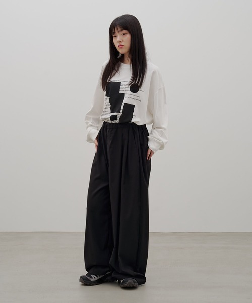 LOWRYS FARM（ローリーズファーム）の「【LFM(U)】アートグラフィックＴロングスリーブ　 1077789（Tシャツ/カットソー・メンズ・ブラック/グレー/ホワイト・MEDIUM/LARGE）」の7枚目の写真