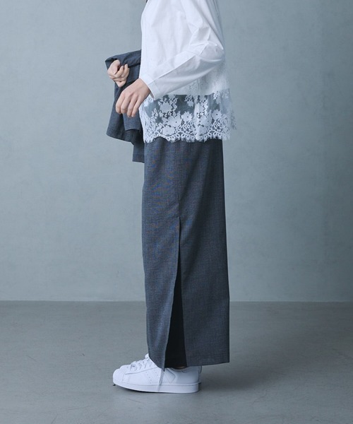 etre relie（エトレリー）の「シアーグレンチェックワイドパンツ（その他パンツ・レディース・ブラウン系その他2/ブラック系その他・M）」の3枚目の写真