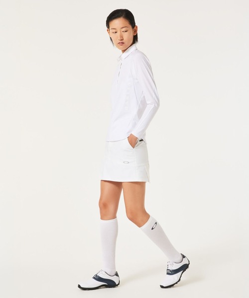 OAKLEY(オークリー)の「【最新】 オークリー ELEVATE IDEALLY LS SHIRT/ポロシャツ/ゴルフ/レディース/OAKLEY(ポロシャツ・レディース・ホワイト・XS/S/M)」の2枚目の写真