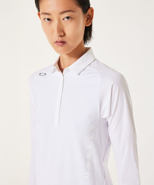 OAKLEY(オークリー)の「【最新】 オークリー ELEVATE IDEALLY LS SHIRT/ポロシャツ/ゴルフ/レディース/OAKLEY(ポロシャツ・レディース・ホワイト・XS/S/M)」の5枚目の写真