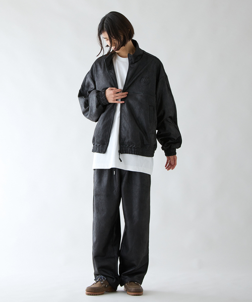 PARIS SAINT-GERMAIN(パリサンジェルマン)の「【Paris Saint-Germain 】 JP PIPING TOP Synthetic Leather(その他アウター・メンズ・ブラウン/ブラック・SMALL/MEDIUM/LARGE/X-LARGE)」の4枚目の写真
