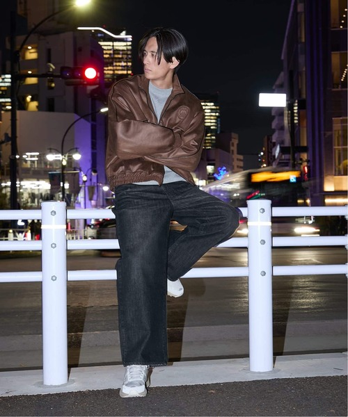 PARIS SAINT-GERMAIN(パリサンジェルマン)の「【Paris Saint-Germain 】 JP PIPING TOP Synthetic Leather(その他アウター・メンズ・ブラウン/ブラック・SMALL/MEDIUM/LARGE/X-LARGE)」の8枚目の写真