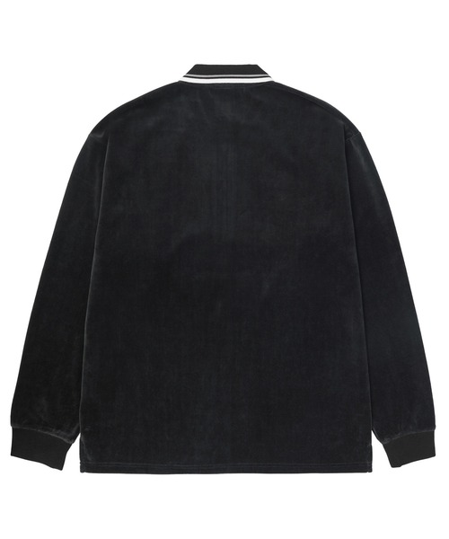 HUF（ハフ）の「PARKER VELOUR LS POLO（ポロシャツ・メンズ・ブラウン/ブラック・M/S/L/XL）」の3枚目の写真