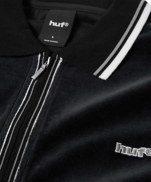 HUF（ハフ）の「PARKER VELOUR LS POLO（ポロシャツ・メンズ・ブラウン/ブラック・M/S/L/XL）」の15枚目の写真