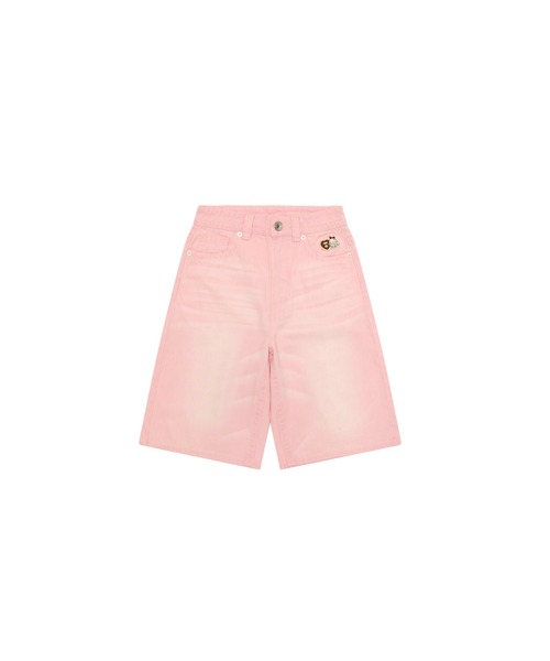 AAPE BY A BATHING APE(エーエイプバイアベイシングエイプ)の「AAPE DENIM SHORTS(デニムパンツ・レディース・ライトピンク・XX-SMALL/X-SMALL)」の1枚目の写真