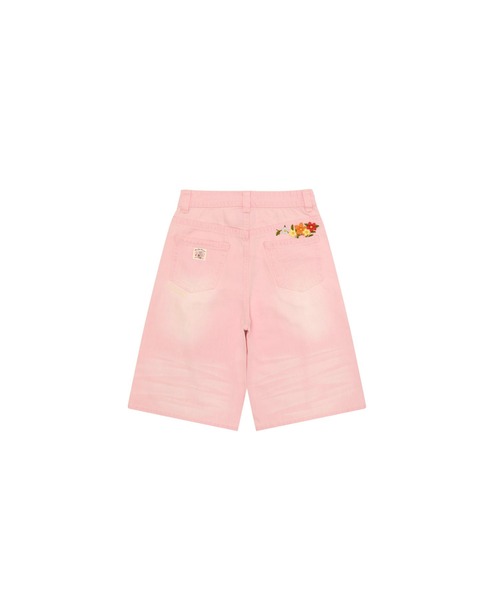 AAPE BY A BATHING APE(エーエイプバイアベイシングエイプ)の「AAPE DENIM SHORTS(デニムパンツ・レディース・ライトピンク・XX-SMALL/X-SMALL)」の2枚目の写真