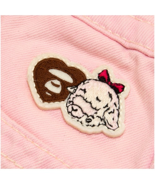 AAPE BY A BATHING APE(エーエイプバイアベイシングエイプ)の「AAPE DENIM SHORTS(デニムパンツ・レディース・ライトピンク・XX-SMALL/X-SMALL)」の3枚目の写真