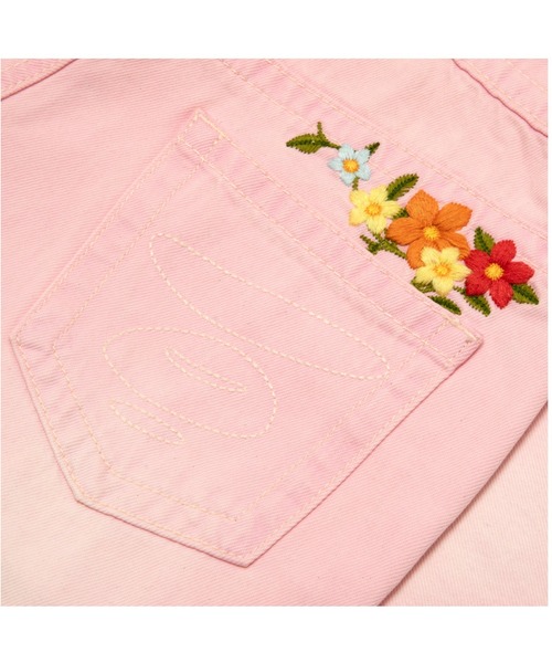 AAPE BY A BATHING APE(エーエイプバイアベイシングエイプ)の「AAPE DENIM SHORTS(デニムパンツ・レディース・ライトピンク・XX-SMALL/X-SMALL)」の4枚目の写真