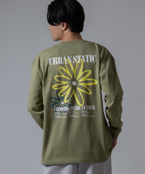 SIDEWAY STANCE(サイドウェイスタンス)の「【SIDEWAY STANCE】フラワープリント 長袖Tシャツ(Tシャツ/カットソー・メンズ・ブラック/ホワイト/カーキ・LARGE/MEDIUM/SMALL/X-LARGE)」の13枚目の写真