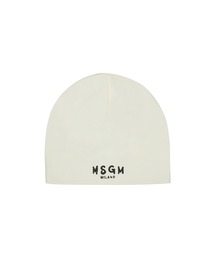 MSGM KIDS（エムエスジーエムキッズ）の「MSGM KIDS ブラッシュロゴ コットンビーニー（ニットキャップ/ビーニー）」