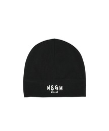 MSGM KIDS（エムエスジーエムキッズ）の「MSGM KIDS ブラッシュロゴ コットンビーニー（ニットキャップ/ビーニー）」