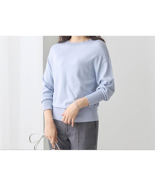 StyleNote(スタイルノート)の「制服のように着られるオフィスニット【乾燥機OK】(ニット/セーター・レディース・ブラック/ネイビー/グレー/モカ・L/M/S)」の7枚目の写真