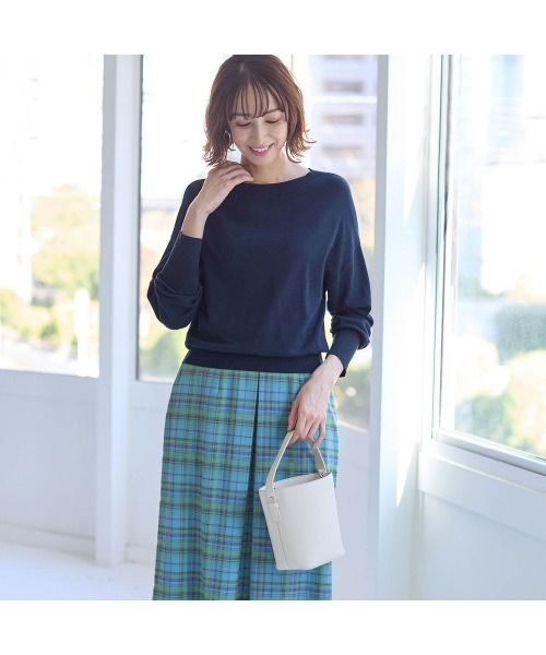 StyleNote(スタイルノート)の「制服のように着られるオフィスニット【乾燥機OK】(ニット/セーター・レディース・ブラック/ネイビー/グレー/モカ・L/M/S)」の11枚目の写真