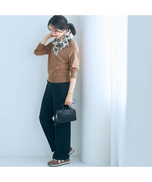 StyleNote(スタイルノート)の「制服のように着られるオフィスニット【乾燥機OK】(ニット/セーター・レディース・ブラック/ネイビー/グレー/モカ・L/M/S)」の17枚目の写真