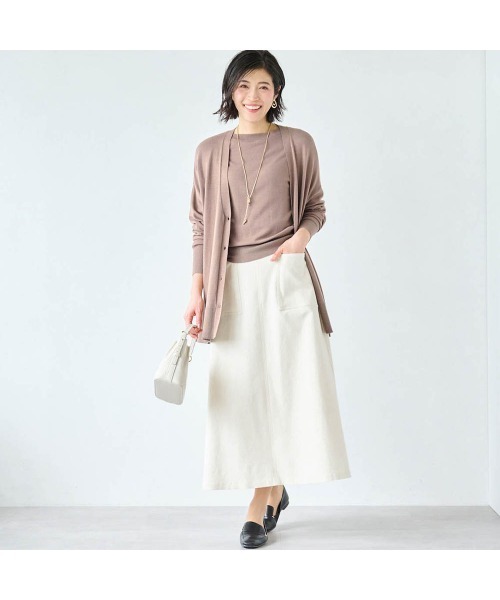 StyleNote(スタイルノート)の「制服のように着られるオフィスニット【乾燥機OK】(ニット/セーター・レディース・ブラック/ネイビー/グレー/モカ・L/M/S)」の19枚目の写真
