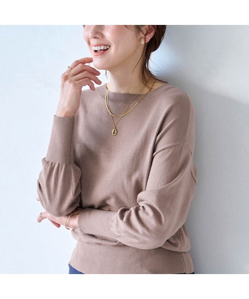 StyleNote(スタイルノート)の「制服のように着られるオフィスニット【乾燥機OK】(ニット/セーター・レディース・ブラック/ネイビー/グレー/モカ・L/M/S)」の21枚目の写真