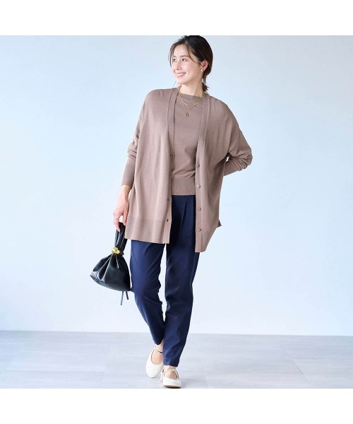 StyleNote(スタイルノート)の「制服のように着られるオフィスニット【乾燥機OK】(ニット/セーター・レディース・ブラック/ネイビー/グレー/モカ・L/M/S)」の22枚目の写真