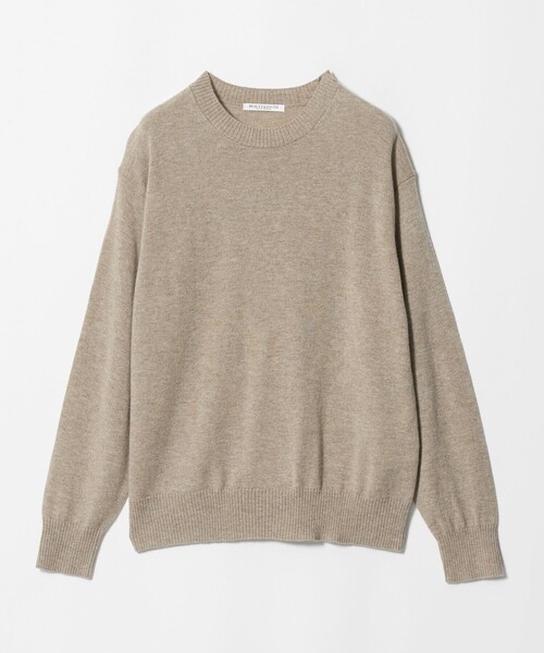 BEAUTY&YOUTH UNITED ARROWS(ビューティーアンドユースユナイテッドアローズ)の「ウールカシミヤ天竺 クルーネック ニットプルオーバー ウォッシャブル(ニット/セーター・レディース・ピンク/ライム/ベージュ/ブラック・FREE)」の3枚目の写真