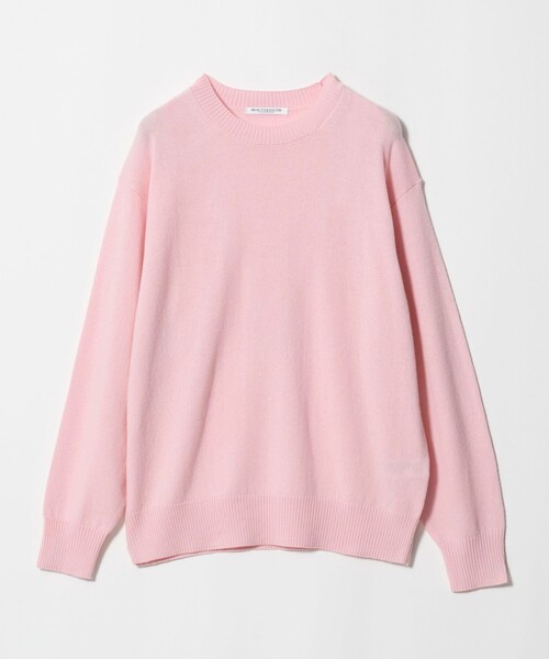BEAUTY&YOUTH UNITED ARROWS(ビューティーアンドユースユナイテッドアローズ)の「ウールカシミヤ天竺 クルーネック ニットプルオーバー ウォッシャブル(ニット/セーター・レディース・ピンク/ライム/ベージュ/ブラック・FREE)」の4枚目の写真