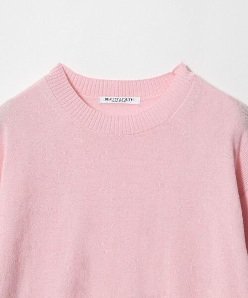 BEAUTY&YOUTH UNITED ARROWS(ビューティーアンドユースユナイテッドアローズ)の「ウールカシミヤ天竺 クルーネック ニットプルオーバー ウォッシャブル(ニット/セーター・レディース・ピンク/ライム/ベージュ/ブラック・FREE)」の9枚目の写真
