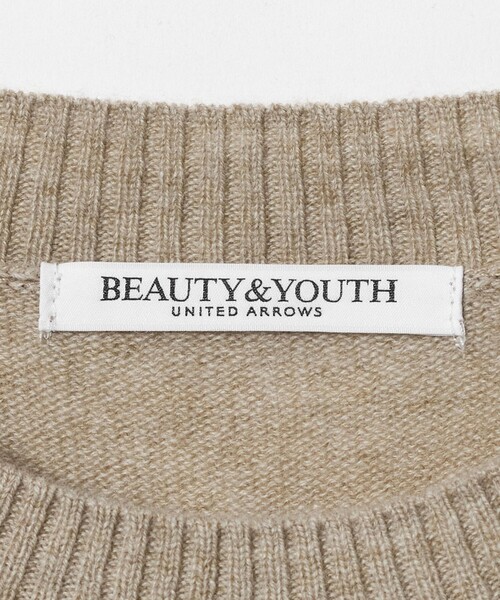 BEAUTY&YOUTH UNITED ARROWS(ビューティーアンドユースユナイテッドアローズ)の「ウールカシミヤ天竺 クルーネック ニットプルオーバー ウォッシャブル(ニット/セーター・レディース・ピンク/ライム/ベージュ/ブラック・FREE)」の15枚目の写真