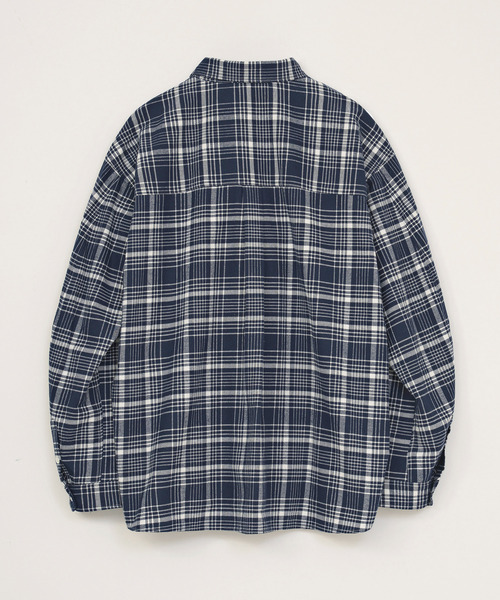 VICTIM（ヴィクティム）の「VICTIM ヴィクティム / BIG CHECK SHIRT ビッグシルエットチェックシャツ / VTM-26-S-109（シャツ/ブラウス・メンズ・ブラック/ネイビー・1/2/3）」の4枚目の写真