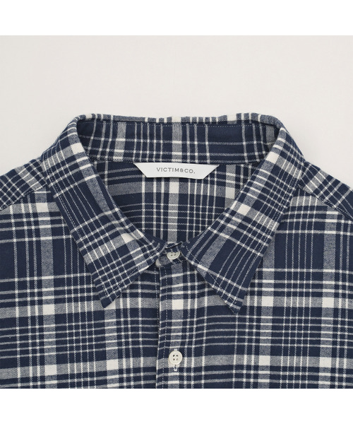 VICTIM（ヴィクティム）の「VICTIM ヴィクティム / BIG CHECK SHIRT ビッグシルエットチェックシャツ / VTM-26-S-109（シャツ/ブラウス・メンズ・ブラック/ネイビー・1/2/3）」の5枚目の写真
