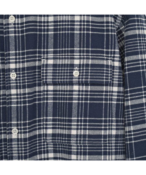 VICTIM（ヴィクティム）の「VICTIM ヴィクティム / BIG CHECK SHIRT ビッグシルエットチェックシャツ / VTM-26-S-109（シャツ/ブラウス・メンズ・ブラック/ネイビー・1/2/3）」の6枚目の写真