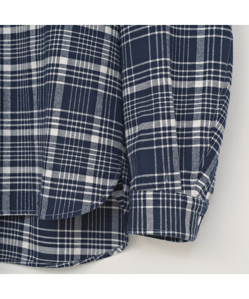VICTIM（ヴィクティム）の「VICTIM ヴィクティム / BIG CHECK SHIRT ビッグシルエットチェックシャツ / VTM-26-S-109（シャツ/ブラウス・メンズ・ブラック/ネイビー・1/2/3）」の7枚目の写真