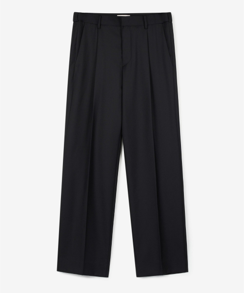 TNGT(ティーエヌジーティー)の「Wool Blend Comfort Semi-Wide Pants (Black) TNPA6F105BK(スラックス・メンズ・その他・90/82/78/86)」の2枚目の写真