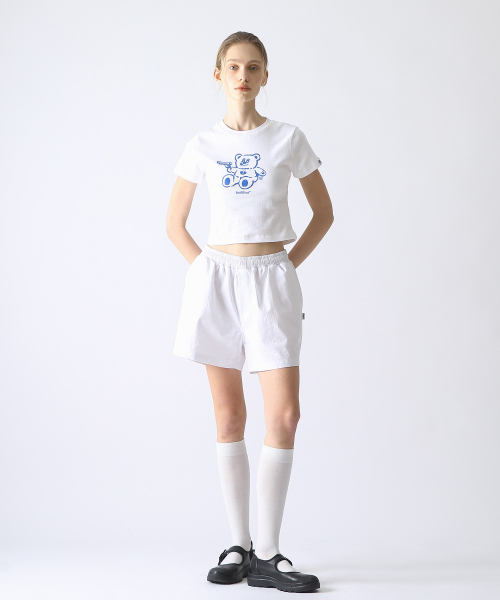 BadBlue(バッドブルー)の「BadBear Slim Tee White(Tシャツ/カットソー・レディース・その他・FREE)」の5枚目の写真