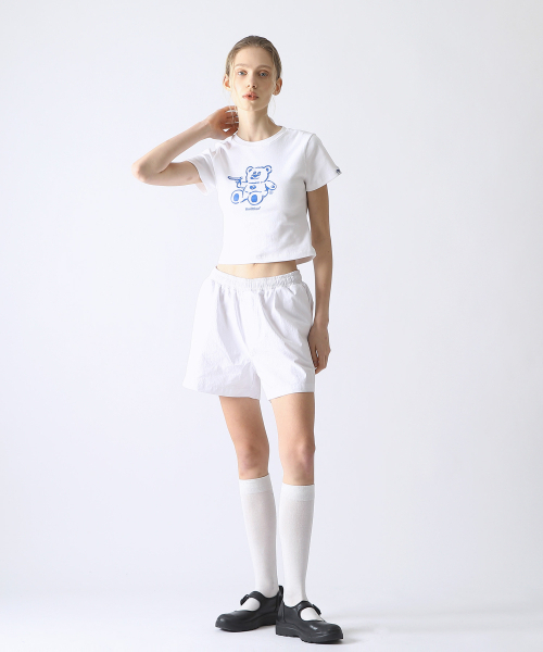BadBlue(バッドブルー)の「BadBear Slim Tee White(Tシャツ/カットソー・レディース・その他・FREE)」の6枚目の写真