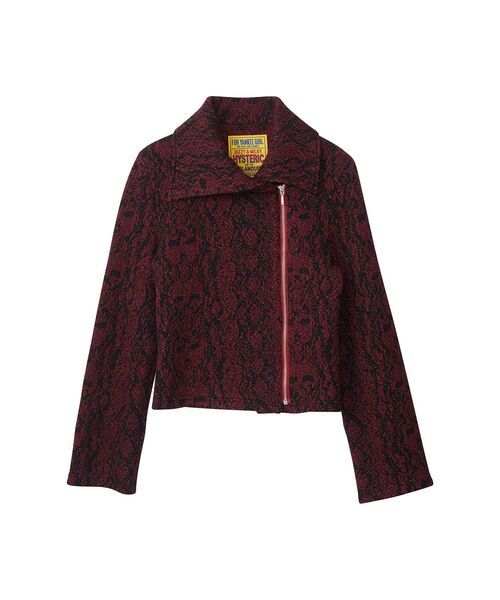 HYSTERIC GLAMOUR(ヒステリックグラマー)の「SKULL PYTHON柄 ジャンパー(その他アウター・レディース・チャコールグレー/ピンク系その他・FREE)」の1枚目の写真