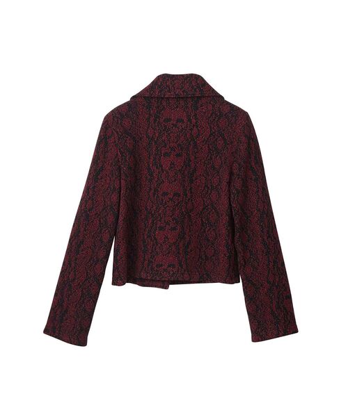 HYSTERIC GLAMOUR(ヒステリックグラマー)の「SKULL PYTHON柄 ジャンパー(その他アウター・レディース・チャコールグレー/ピンク系その他・FREE)」の3枚目の写真