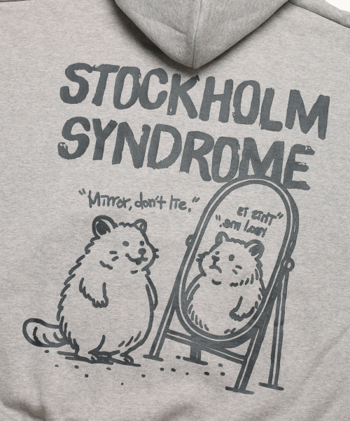 STOCKHOLM SYNDROME（ストックホルムシンドローム）の「REAL LIFE ジップフーディー - グレー（パーカー・レディース・その他・FREE）」の3枚目の写真