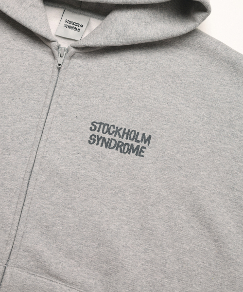 STOCKHOLM SYNDROME（ストックホルムシンドローム）の「REAL LIFE ジップフーディー - グレー（パーカー・レディース・その他・FREE）」の4枚目の写真