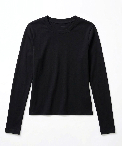 REBRENNER(リブレンナー)の「50 ムード スリムフィット クロップドロングスリーブ ブラウン(Tシャツ/カットソー・レディース・その他・FREE)」の19枚目の写真