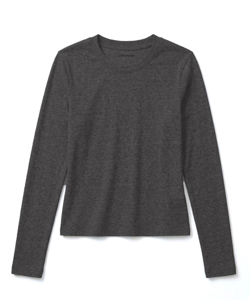 REBRENNER(リブレンナー)の「50 ムード スリムフィット クロップドロングスリーブ ブラウン(Tシャツ/カットソー・レディース・その他・FREE)」の20枚目の写真