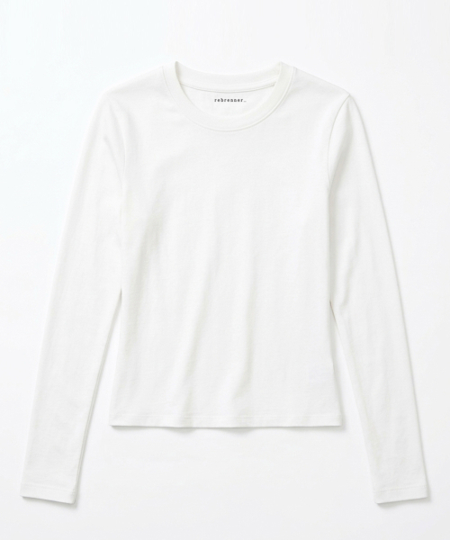 REBRENNER(リブレンナー)の「50 ムード スリムフィット クロップドロングスリーブ ブラウン(Tシャツ/カットソー・レディース・その他・FREE)」の21枚目の写真