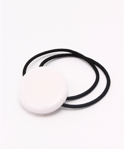 CIAOPANIC TYPY(チャオパニックティピー)の「パネルヘアゴム(ヘアゴム・キッズ・ホワイト/ネイビー/ベージュ・FREE)」の1枚目の写真