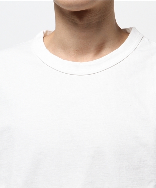 Lui's（ルイス）の「Lui's(ルイス) 空紡糸7分袖BIGTシャツ（Tシャツ/カットソー・メンズ・オフホワイト/ブラック/グレー・FREE）」の6枚目の写真