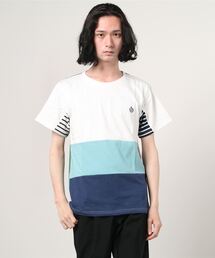ALDIES | Revolver T ボーダー 切り替え デザインT(Tシャツ/カットソー)