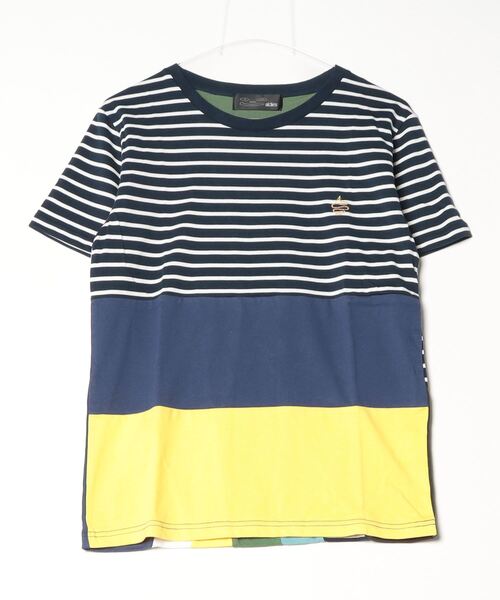 ALDIES(アールディーズ)の「Revolver T ボーダー 切り替え デザインT(Tシャツ/カットソー・メンズ・その他2/その他1/その他4/その他3・LARGE/SMALL/MEDIUM/X-LARGE)」の4枚目の写真