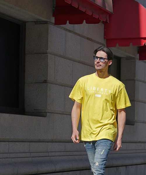 LIBERTY CITY（リバティシティ）の「【LIBERTY CITY/リバティーシティ】[LIBERTY CITY TOKYO] Tシャツ（Tシャツ/カットソー・メンズ・ブラック/ホワイト/グレー/イエロー/ブルー/ベージュ・2/3/1/4）」の6枚目の写真